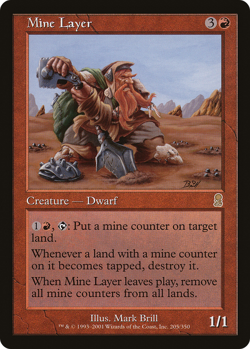Mine Layer (ODY-205) [Odyssey] MTG Single Wizards of the Coast