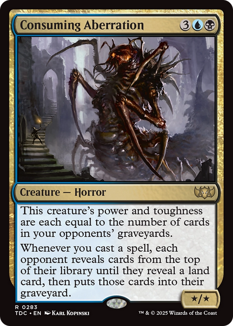 Consuming Aberration (TDC-283) [Commander: Tarkir: Dragonstorm] MTG Single Wizards of the Coast