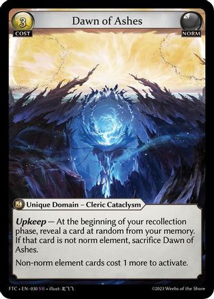 Dawn of Ashes (030) [Fractured Crown] Grand Archive Single Weebs of the Shore
