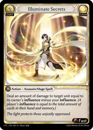 Illuminate Secrets (087) [Fractured Crown] Grand Archive Single Weebs of the Shore