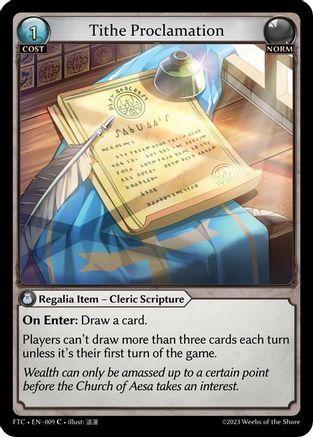 Tithe Proclamation (009) [Fractured Crown] Grand Archive Single Weebs of the Shore