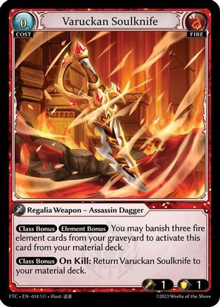 Varuckan Soulknife (014) [Fractured Crown] Foil Grand Archive Single Weebs of the Shore