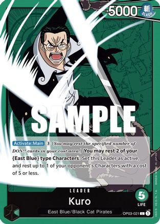 Kuro (OP03-021) [Pillars of Strength] One Piece Single Bandai