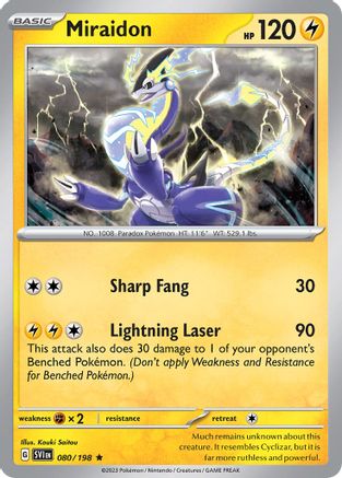 Miraidon - 080/198 () [Misc: Deck Exclusives] Pokemon Single Pokémon