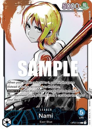 Nami (040) (Alternate Art) (OP03-040) [Pillars of Strength] Foil One Piece Single Bandai