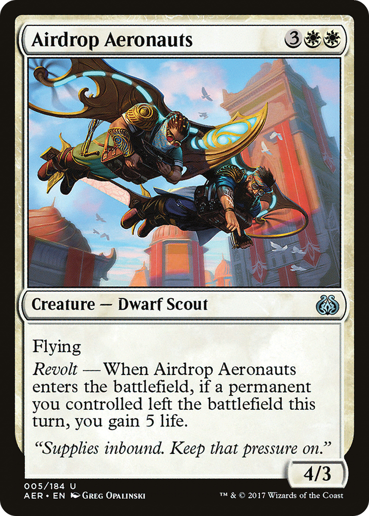 Airdrop Aeronauts (AER-005) [Aether Revolt] Foil MTG Single Wizards of the Coast