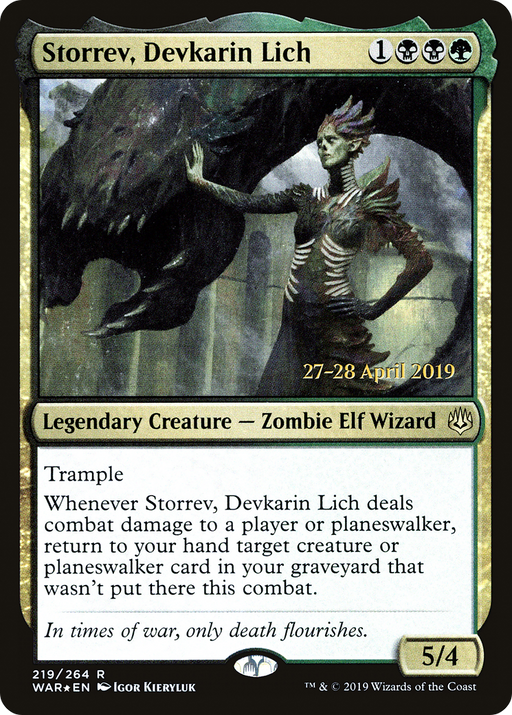 Storrev, Devkarin Lich (PRE-219) [War of the Spark Promos] Foil MTG Single Wizards of the Coast