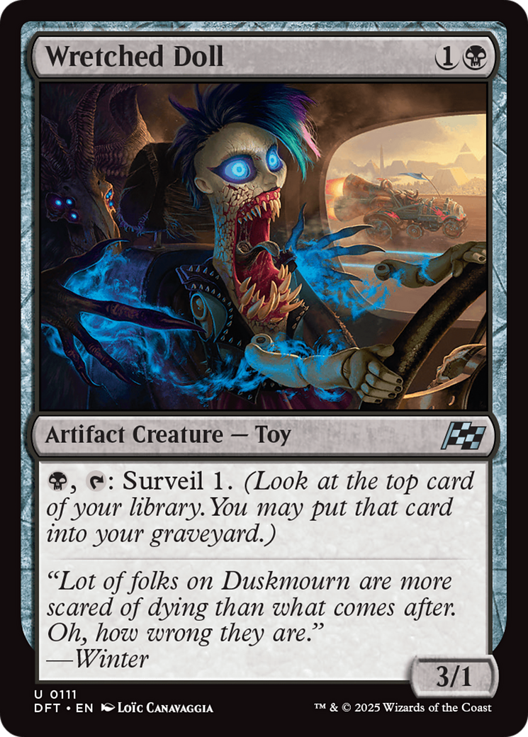 Wretched Doll (DFT-111) [Aetherdrift] Foil MTG Single Wizards of the Coast