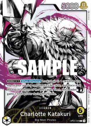 Charlotte Katakuri (099) (Alternate Art) (OP03-099) [Pillars of Strength] Foil One Piece Single Bandai