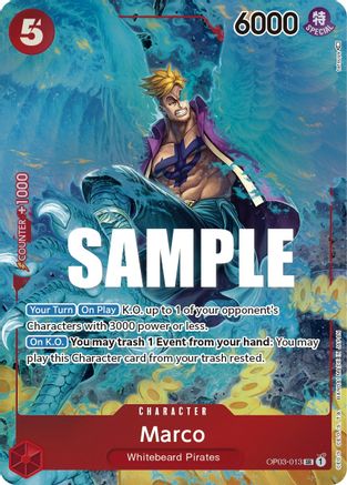 Marco (Alternate Art) (OP03-013) [Pillars of Strength] Foil One Piece Single Bandai