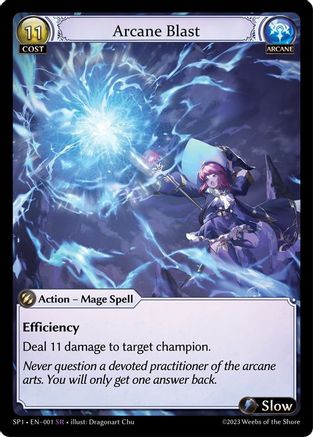 Arcane Blast (001) [Supporter Pack 1] Foil Grand Archive Single Weebs of the Shore