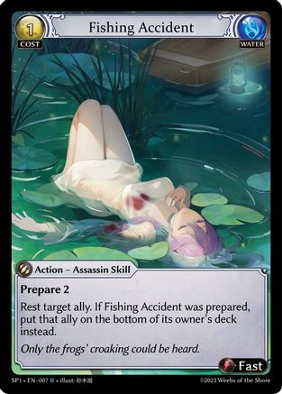 Fishing Accident (007) [Supporter Pack 1] Grand Archive Single Weebs of the Shore