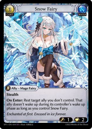 Snow Fairy (014) [Supporter Pack 1] Grand Archive Single Weebs of the Shore