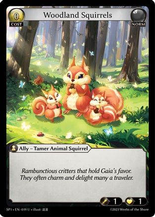 Woodland Squirrels (019) [Supporter Pack 1] Grand Archive Single Weebs of the Shore