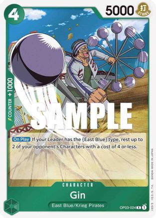 Gin (OP03-024) [Pillars of Strength] Foil One Piece Single Bandai