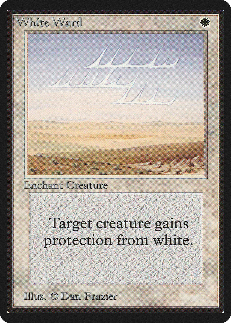 White Ward (LEB-) [Oldschool] Limited Edition Beta MTG Single Wizards of the Coast