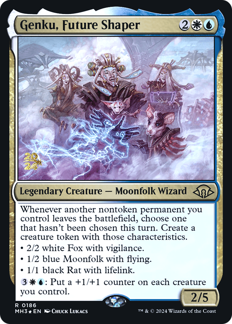 Genku, Future Shaper (PRE-186) [Modern Horizons 3 Promos] Foil MTG Single Wizards of the Coast