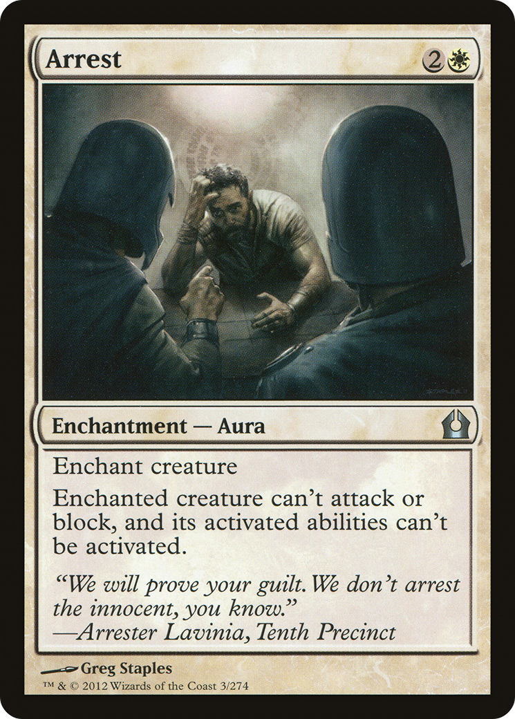 Arrest (RTR-003) [Return to Ravnica] Foil MTG Single Wizards of the Coast