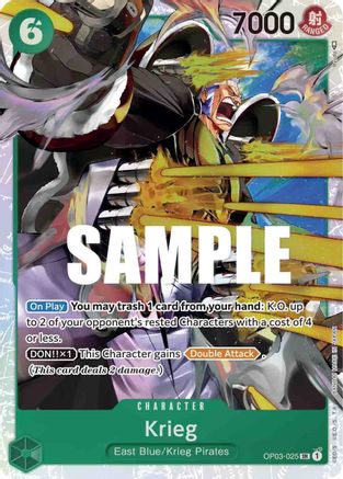 Krieg (OP03-025) [Pillars of Strength] Foil One Piece Single Bandai