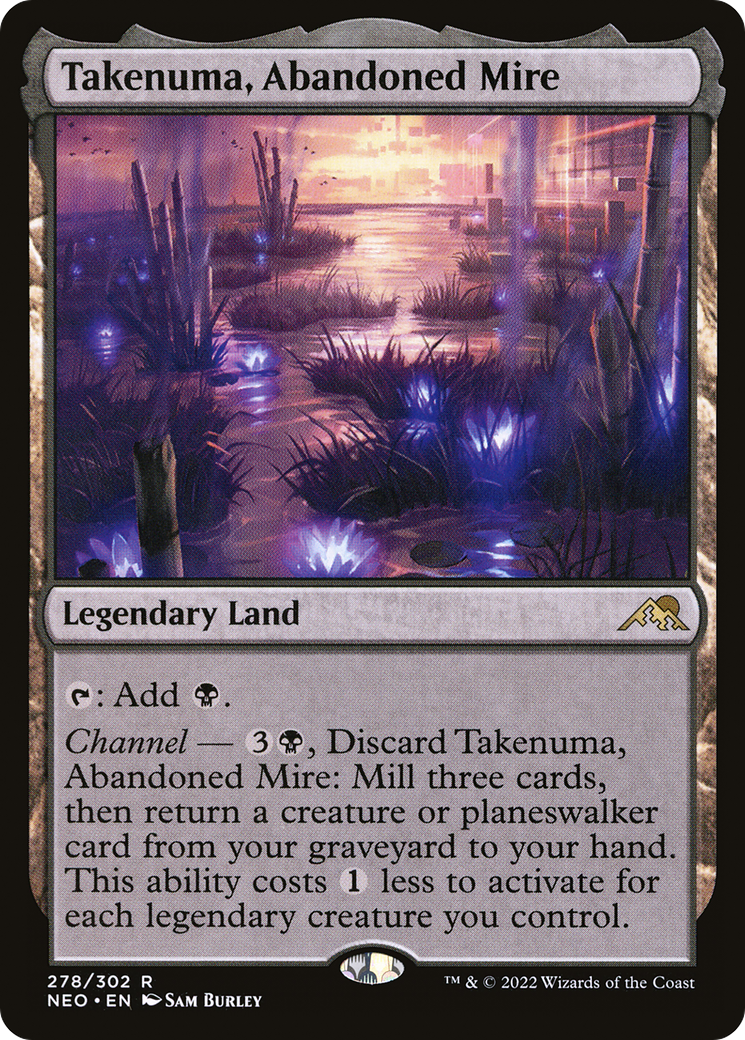Takenuma, Abandoned Mire (NEO-278) [Kamigawa: Neon Dynasty] MTG Single Wizards of the Coast
