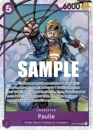 Paulie (OP03-066) [Pillars of Strength] Foil One Piece Single Bandai