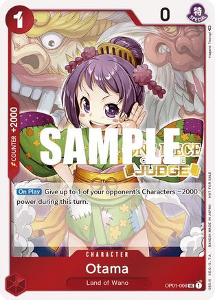 Otama (Judge) (OP01-006) [One Piece Promotion Cards] Foil One Piece Single Bandai