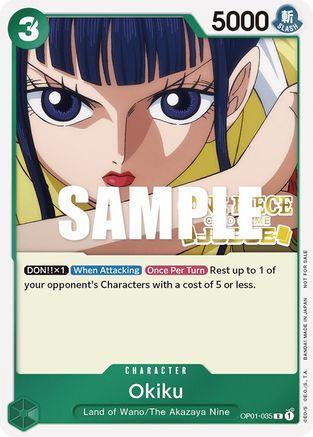 Okiku (Judge) (OP01-035) [One Piece Promotion Cards] Foil One Piece Single Bandai