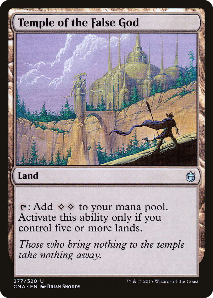 Temple of the False God (CMA-277) [Commander Anthology] MTG Single Wizards of the Coast