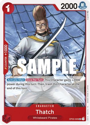 Thatch (OP03-005) [Pillars of Strength] One Piece Single Bandai
