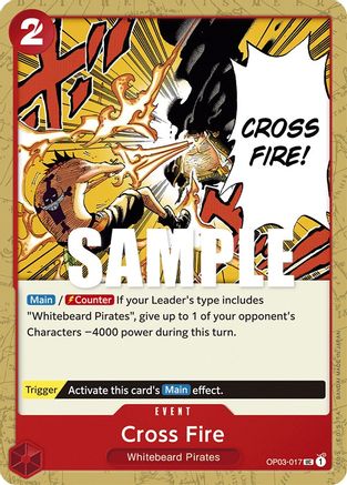 Cross Fire (OP03-017) [Pillars of Strength] One Piece Single Bandai
