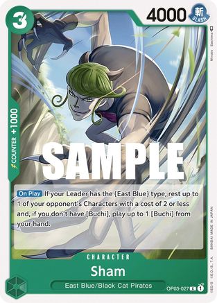 Sham (OP03-027) [Pillars of Strength] One Piece Single Bandai