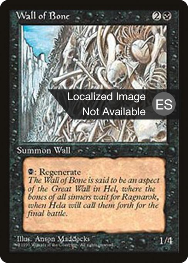 Wall of Bone (4BB-168) [Fourth Edition Foreign Black Border] MTG Single Wizards of the Coast