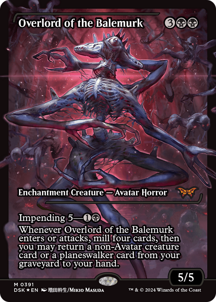 Overlord of the Balemurk (DSK-391) [Duskmourn: House of Horror] (Showcase) Foil MTG Single Wizards of the Coast