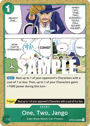 One, Two, Jango (OP03-039) [Pillars of Strength] One Piece Single Bandai
