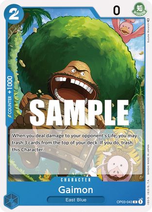 Gaimon (OP03-043) [Pillars of Strength] One Piece Single Bandai