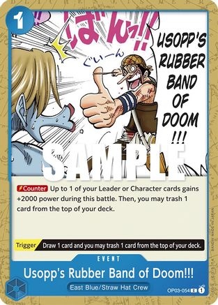 Usopp's Rubber Band of Doom!!! (OP03-054) [Pillars of Strength] One Piece Single Bandai