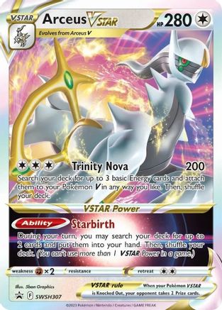 Arceus VSTAR - SWSH307 (SWSH307/307) - [Promos: SWSH Promo Cards] Holofoil Pokemon Single Pokémon