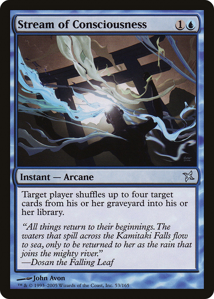 Stream of Consciousness (BOK-053) [Betrayers of Kamigawa] Foil MTG Single Wizards of the Coast