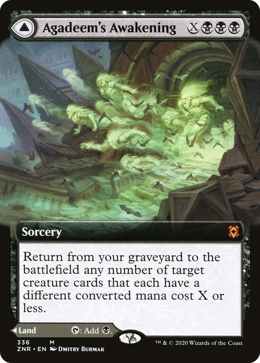 Agadeem's Awakening (ZNR-336) [Zendikar Rising] (Extended Art) Foil MTG Single Wizards of the Coast
