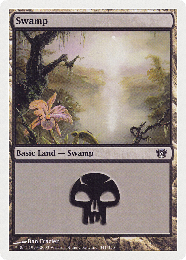 Swamp (341) (8ED-341) [8th Edition] Foil MTG Single Wizards of the Coast