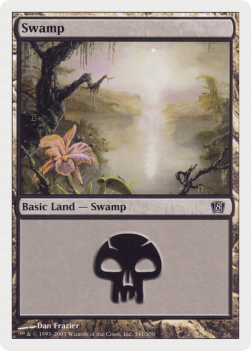 Swamp (341) (8ED-341) [8th Edition] Foil MTG Single Wizards of the Coast