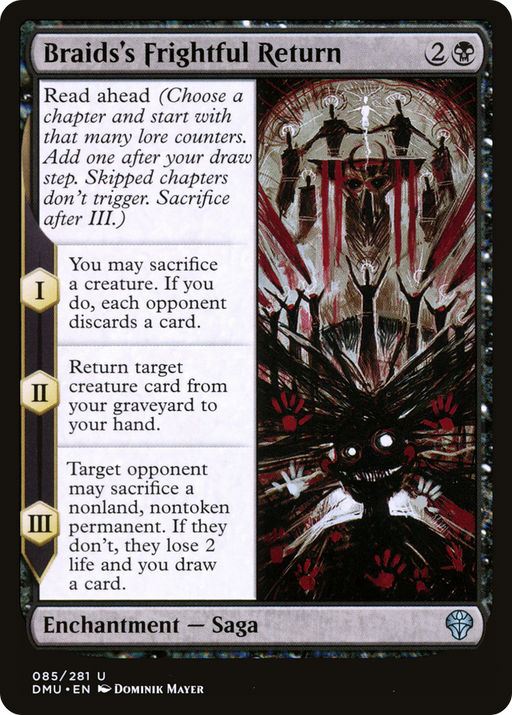 Braids's Frightful Return (DMU-085) [Dominaria United] MTG Single Wizards of the Coast