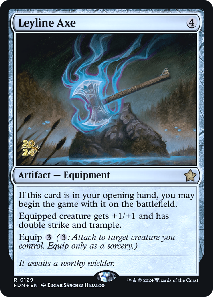 Leyline Axe (PRE-129) [Foundations Promos] Foil MTG Single Wizards of the Coast