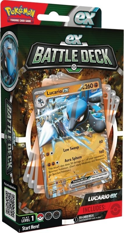 Pokémon Ex Battle Deck: Lucario ex Pokemon Sealed Pokémon   