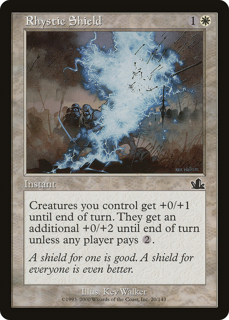 Rhystic Shield (PCY-020) [Prophecy] MTG Single Wizards of the Coast