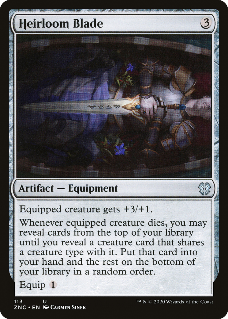 Heirloom Blade (ZNC-113) [Zendikar Rising Commander] MTG Single Wizards of the Coast
