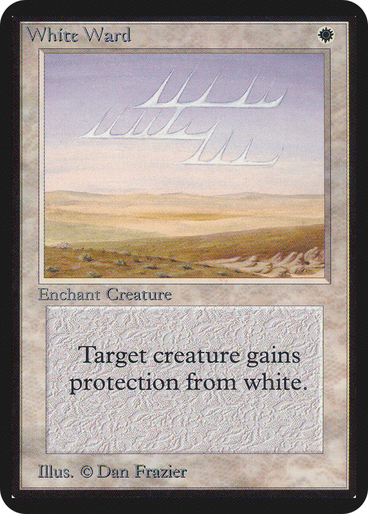 White Ward (LEA-044) [Oldschool] Limited Edition Alpha MTG Single Wizards of the Coast