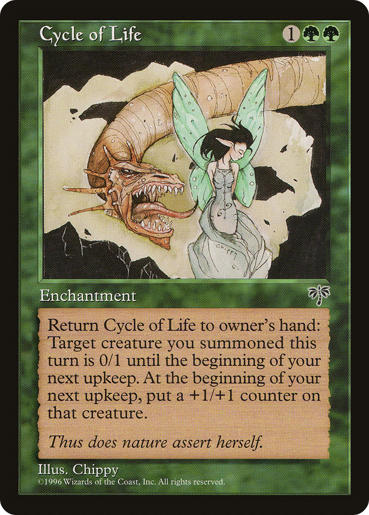 Cycle of Life (MIR-211) [Mirage] MTG Single Wizards of the Coast