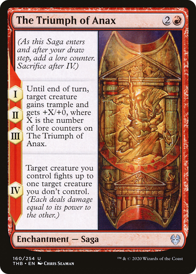 The Triumph of Anax (THB-160) [Theros Beyond Death] Foil MTG Single Wizards of the Coast