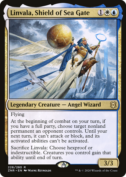 Linvala, Shield of Sea Gate (ZNR-226) [Zendikar Rising] MTG Single Wizards of the Coast